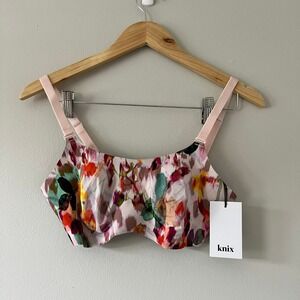 Knix 8 in 1 Evolution Bra Floral Print Adjustable Straps Size 4 NWT